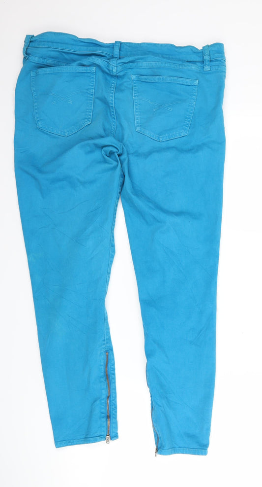 1969 Womens Blue Denim Jegging Jeans Size 14 L28 in