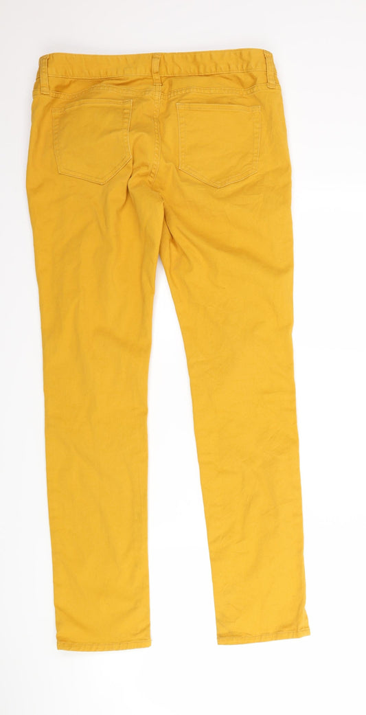 GU Womens Yellow Denim Skinny Jeans Size 32 L29 in