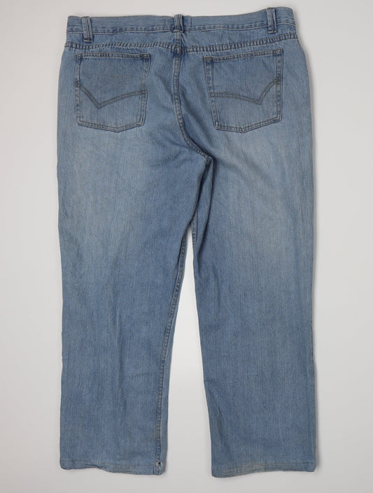 Cherokee Womens Blue Denim Straight Jeans Size 42 L28 in