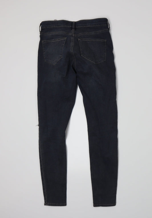 Topshop Womens Blue Denim Skinny Jeans Size 26 L28 in