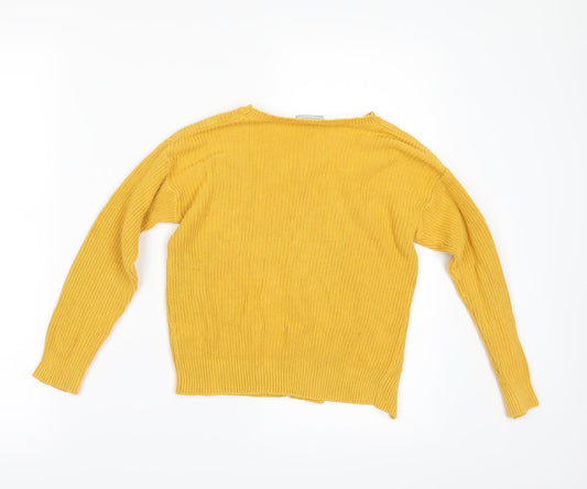 Matalan Girls Yellow Shrug Jumper Size 8 Years