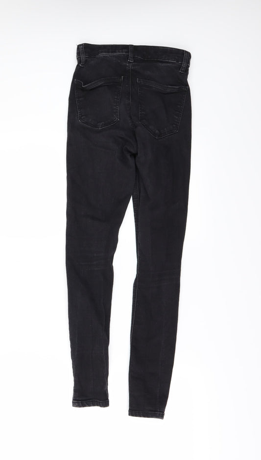 Topshop Womens Black Denim Skinny Jeans Size 26 L25 in
