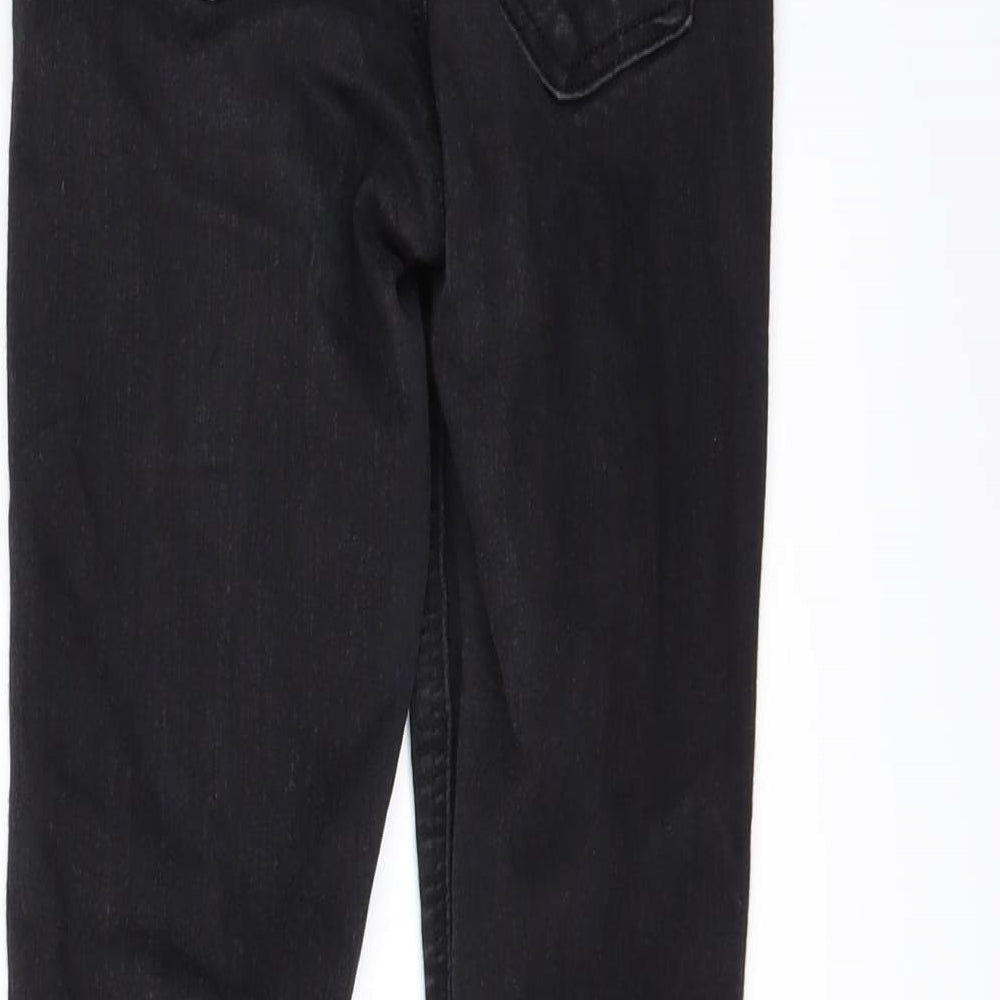 Topshop Womens Black Denim Skinny Jeans Size 26 L25 in