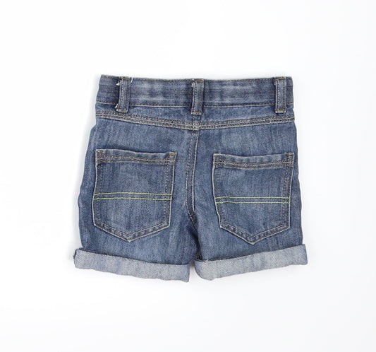 Denim & Co. Girls Blue Denim Cropped Jeans Size 18-24 Months