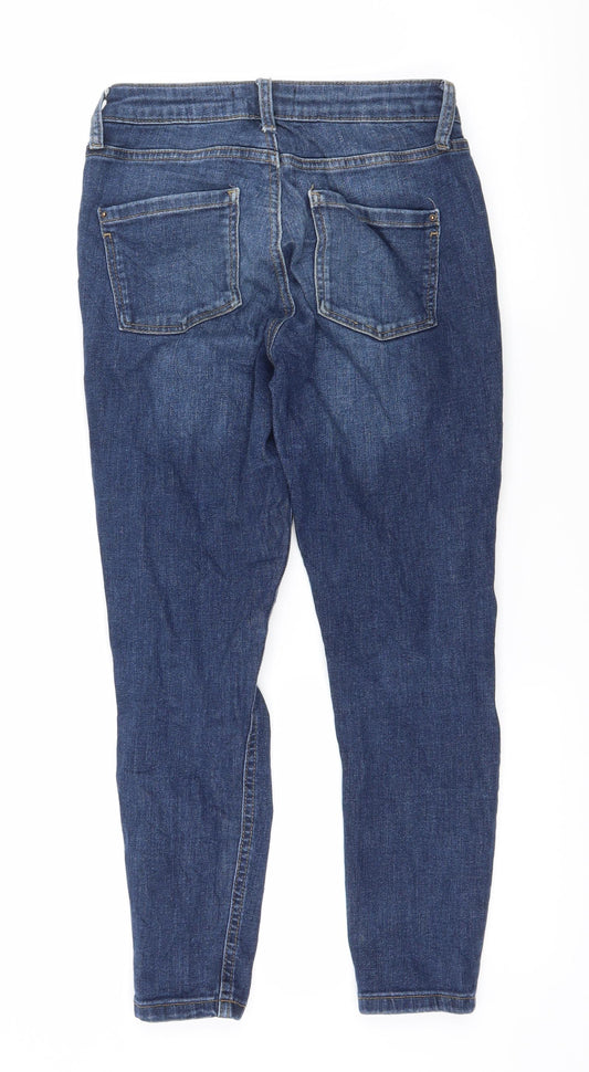 Dorothy Perkins Womens Black Denim Skinny Jeans Size 6 L26 in