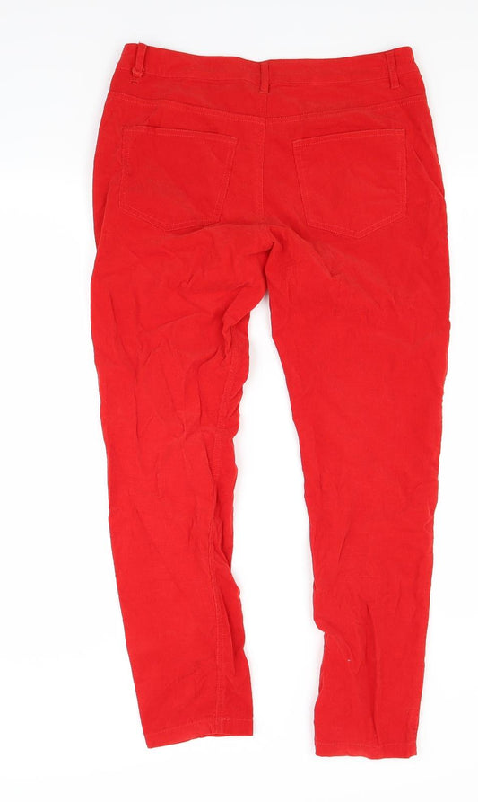 Saint Tropez Clothing Womens Red Denim Mom Jeans Size 10 L27 in