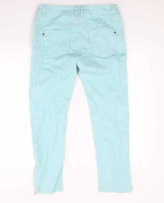 Heart & soul Womens Green Denim Skinny Jeans Size 10 L27 in