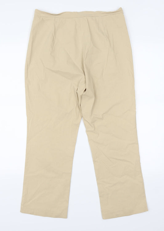 Debenhams Womens Beige Trousers Size 12 L25 in