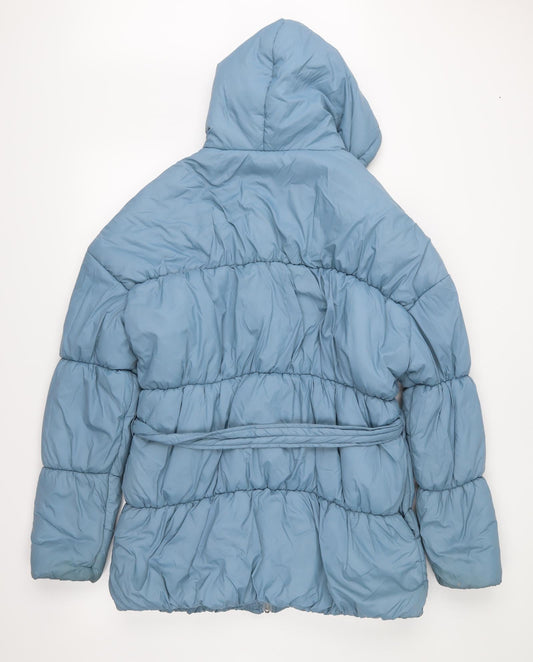 PRETTYLITTLETHING Womens Blue Anorak Jacket Size 12
