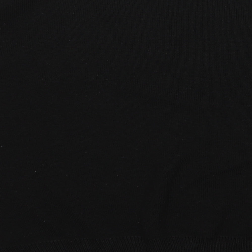 Misspap Womens Black Knit Pullover Jumper Size L