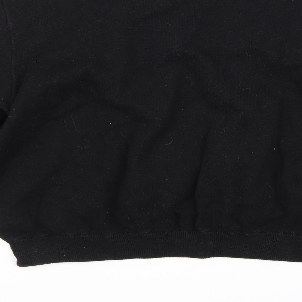 H*&M Womens Black Rayon Pullover Jumper Size L