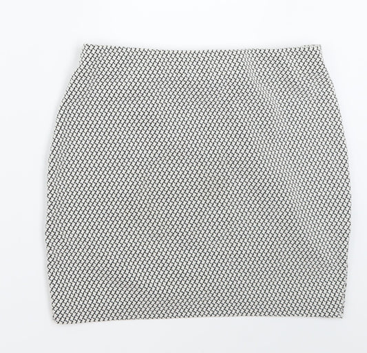 H&M Womens White A-Line Skirt Size S