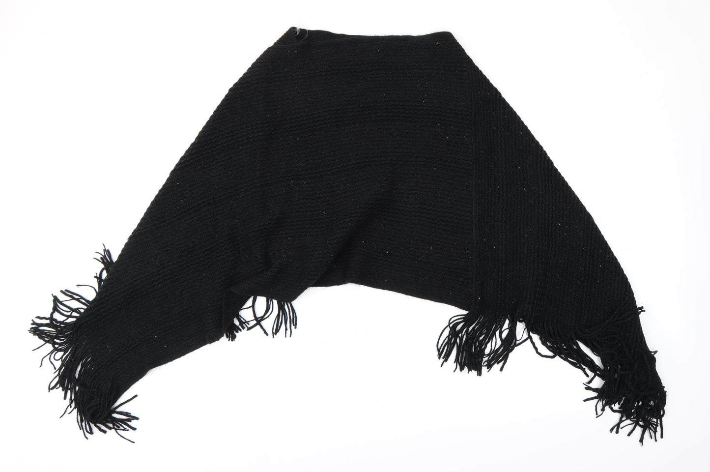 Preworn Womens Black Shawl/Wrap