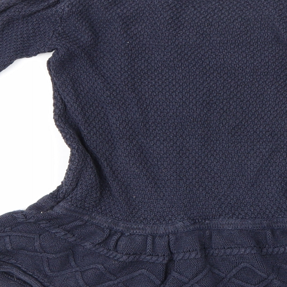 TU Girls Blue Jumper Dress Size 2-3 Years