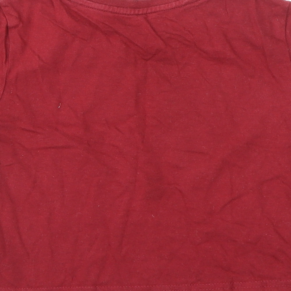 Rebel Boys Red Basic T-Shirt Size 2-3 Years