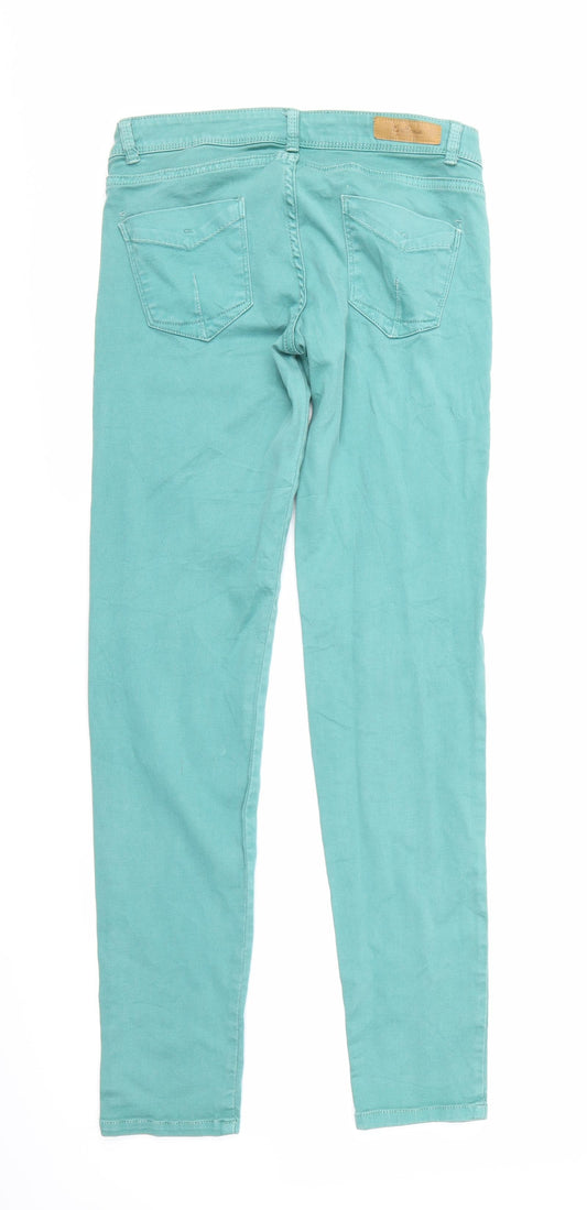 Zara Womens Blue Denim Skinny Jeans Size 8 L29 in