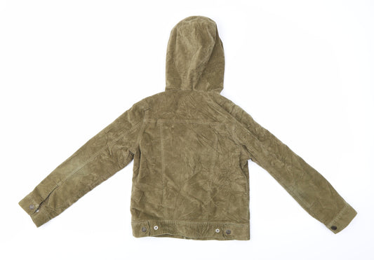 Gap Girls Green Batik Denim Jacket Size 10-11 Years