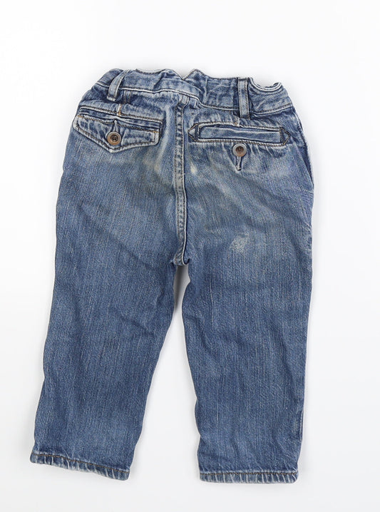 Gap Baby Blue Denim Capri Jeans Size 12-18 Months