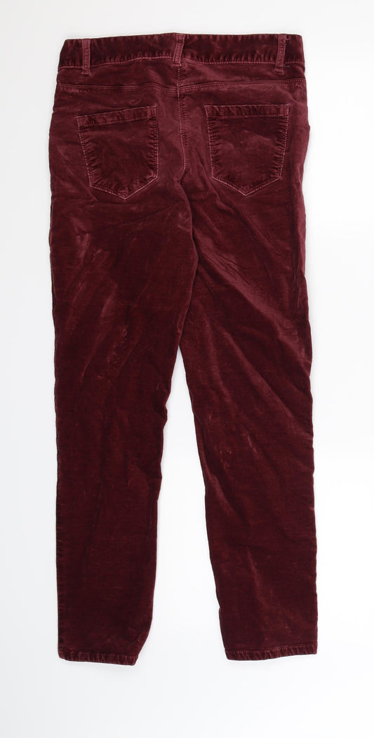 Marks and Spencer Womens Purple Trousers Size 8 L25 in