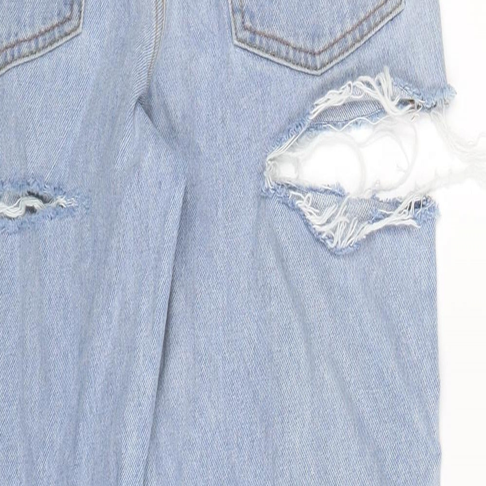 Preworn Womens Blue Denim Straight Jeans Size 10 L27 in