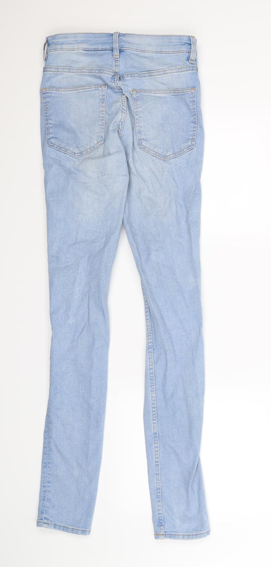 Divided Womens Blue Denim Jegging Jeans Size 4 L31 in