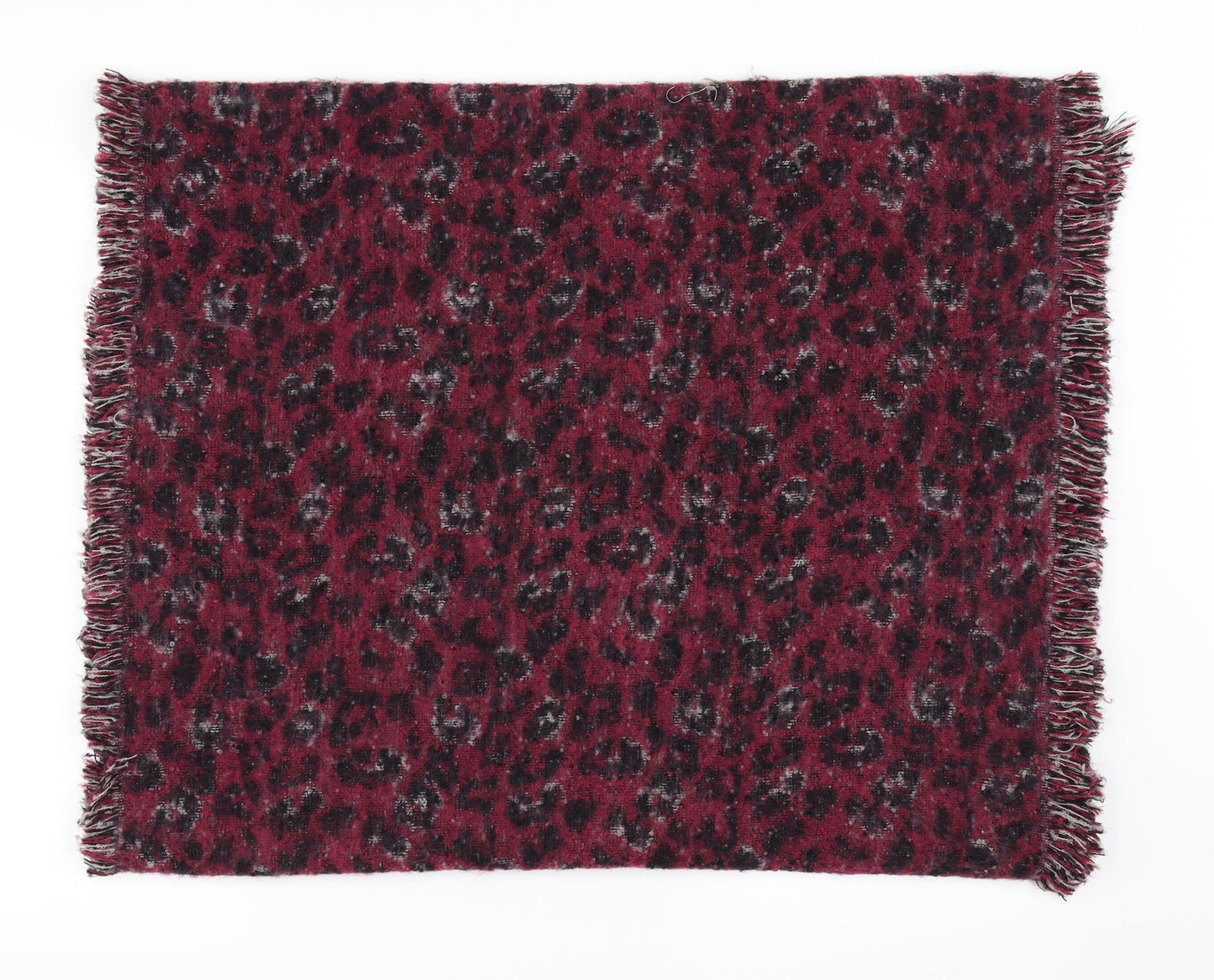 TU Womens Purple Animal Print Scarf