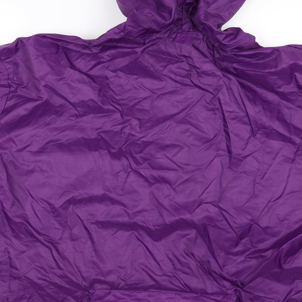Festival Womens Purple Rain Coat Jacket Size M