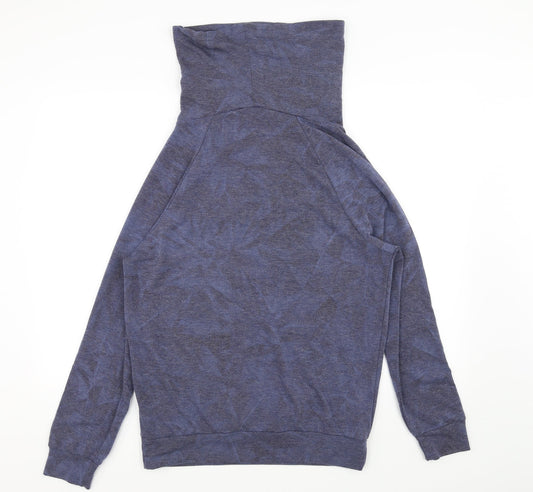 caution to the wind Mens Blue Pullover Sweatshirt Size M