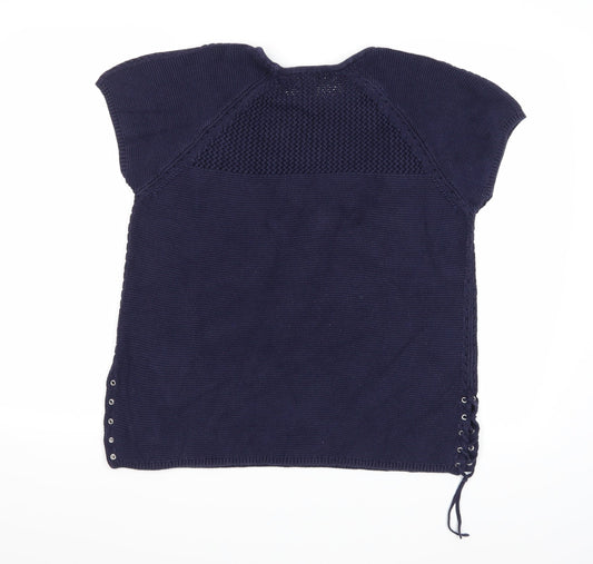 Bonmarché Womens Blue Knit Pullover Jumper Size M
