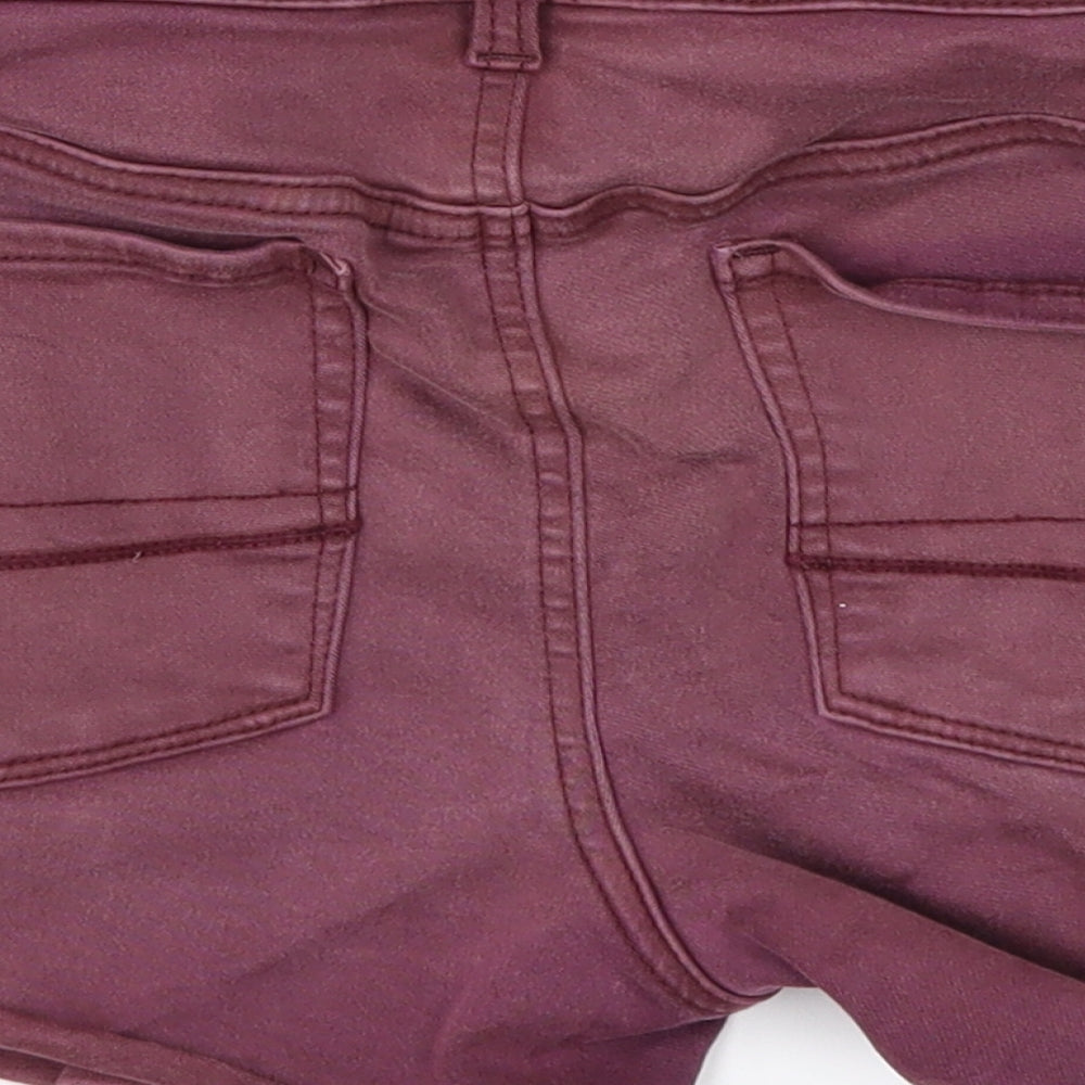 American Eagle Outfitters Womens Purple Denim Cut-Off Shorts Size 8
