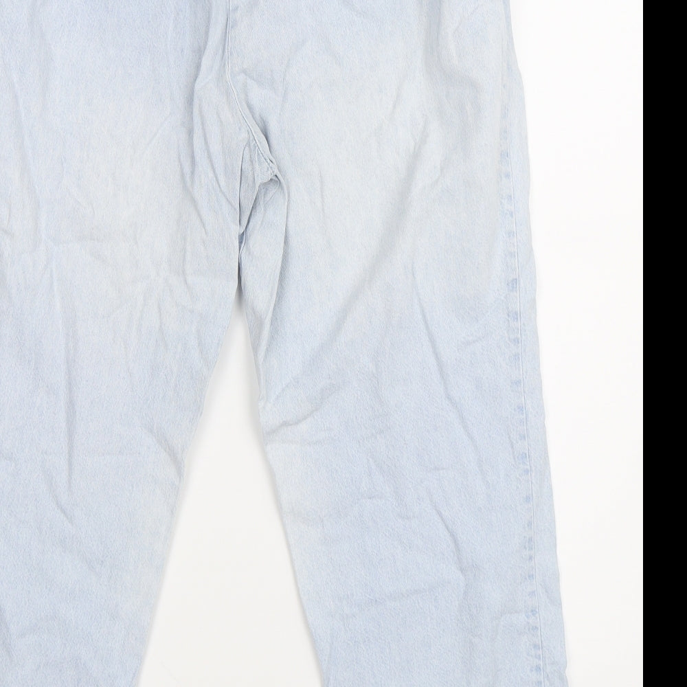 Marks and Spencer Womens Blue Denim Trousers Size 14 L24 in
