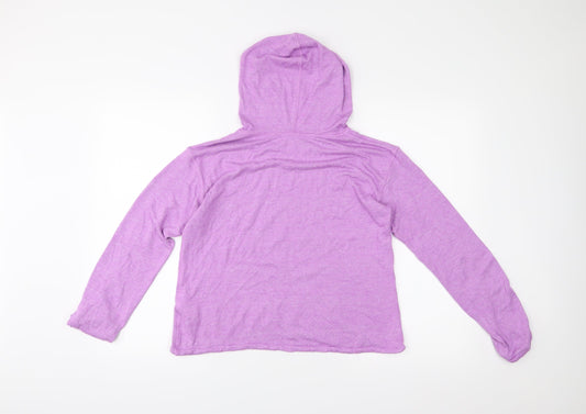 H&M Girls Purple Pullover Hoodie Size 13-14 Years