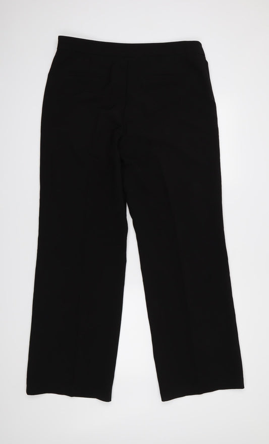 M&Co Womens Black Trousers Size 14 L31 in