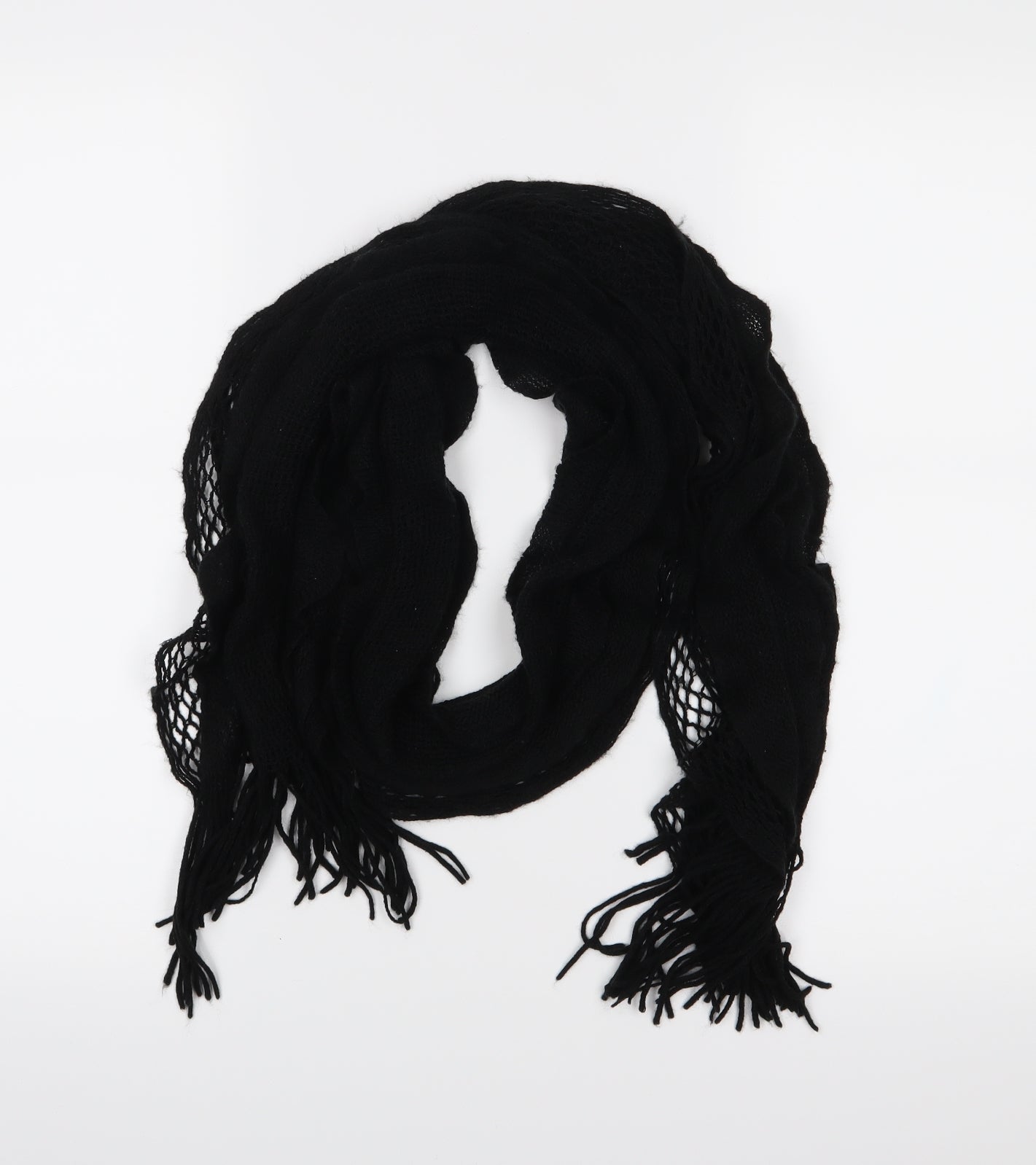 Preworn Womens Black Scarf