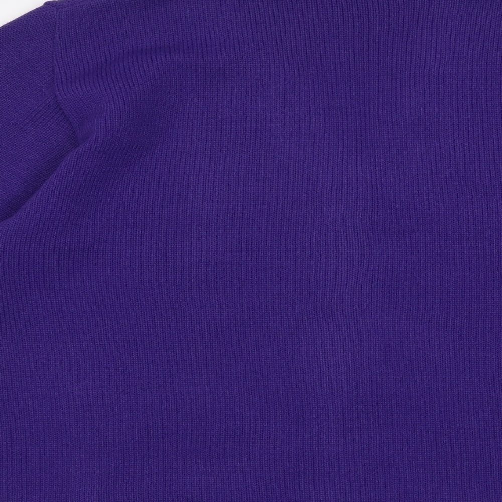 Florida Collection Womens Purple Cardigan Jumper Size M