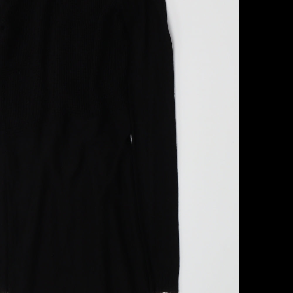 New Look Womens Black Knit Cardigan Jumper Size 8
