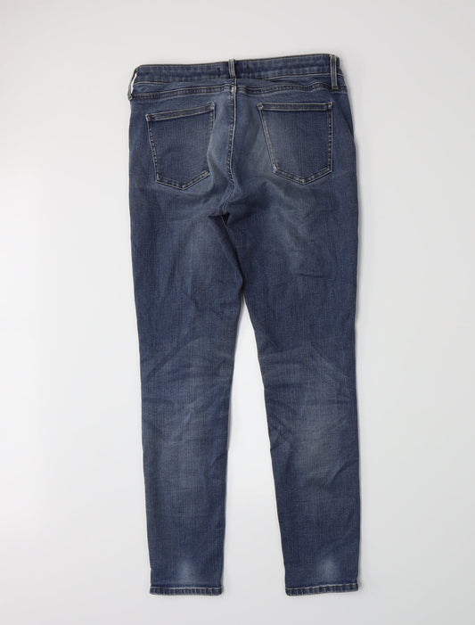 Uniqlo Womens Blue Denim Skinny Jeans Size 6 L26 in