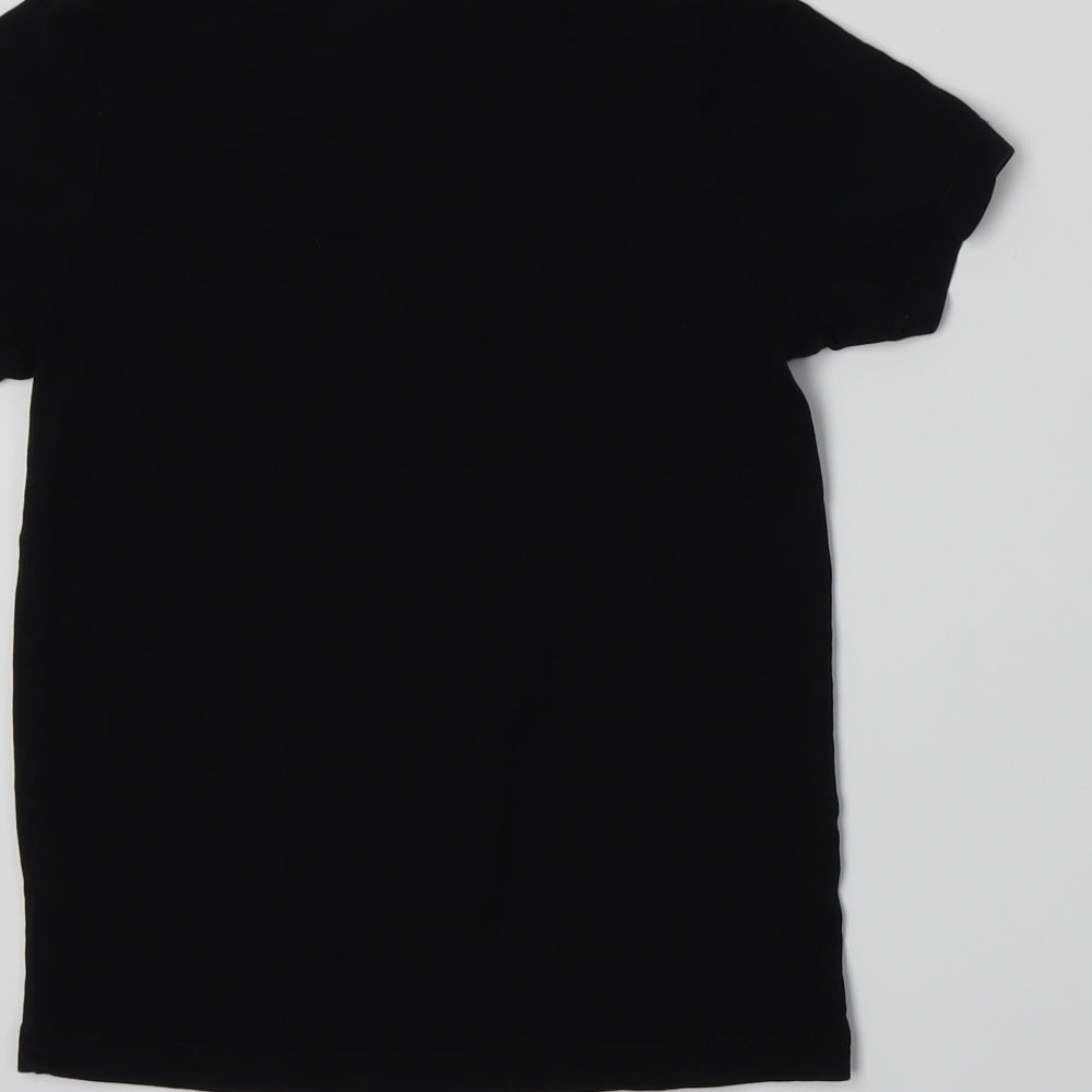 George Boys Black Jersey Basic T-Shirt Size 7-8 Years
