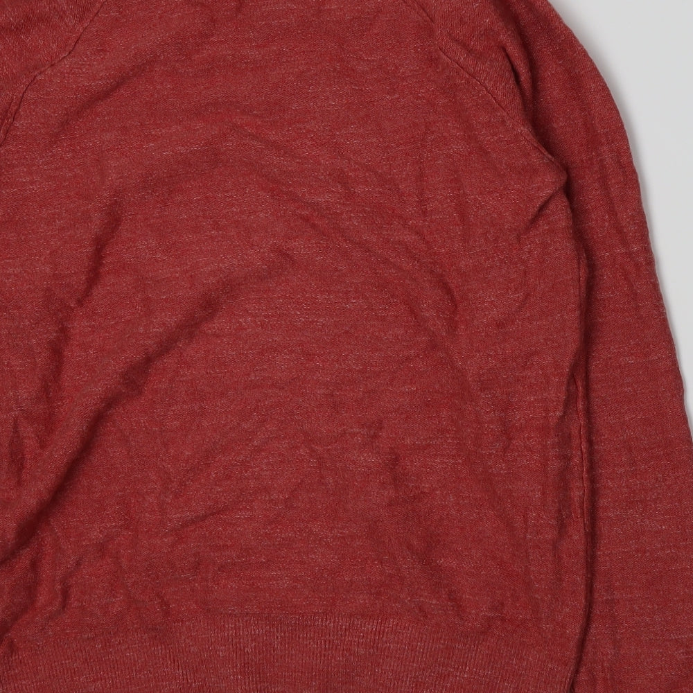 Gap Mens Red Knit Pullover Jumper Size L