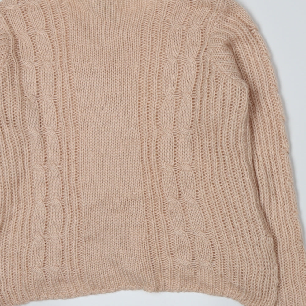 FOREVER 21 Womens Pink Knit Pullover Jumper Size S