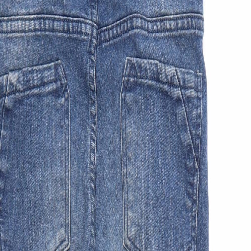 Pepperts Girls Blue Denim Jumpsuit One-Piece