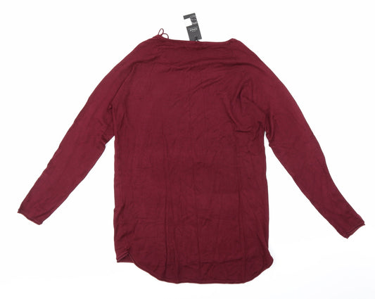 Only Mens Purple Knit Pullover Jumper Size M