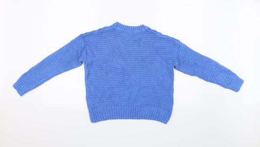 Divided by H&M Womens Blue Pullover Jumper Size XS