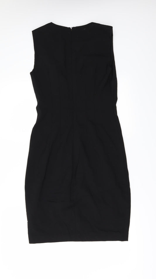 Elie Tahari Womens Black Batik Pencil Dress Size 8