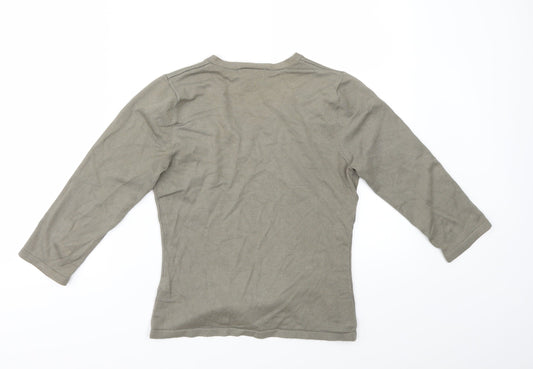 Principles Womens Green Pullover Jumper Size 8