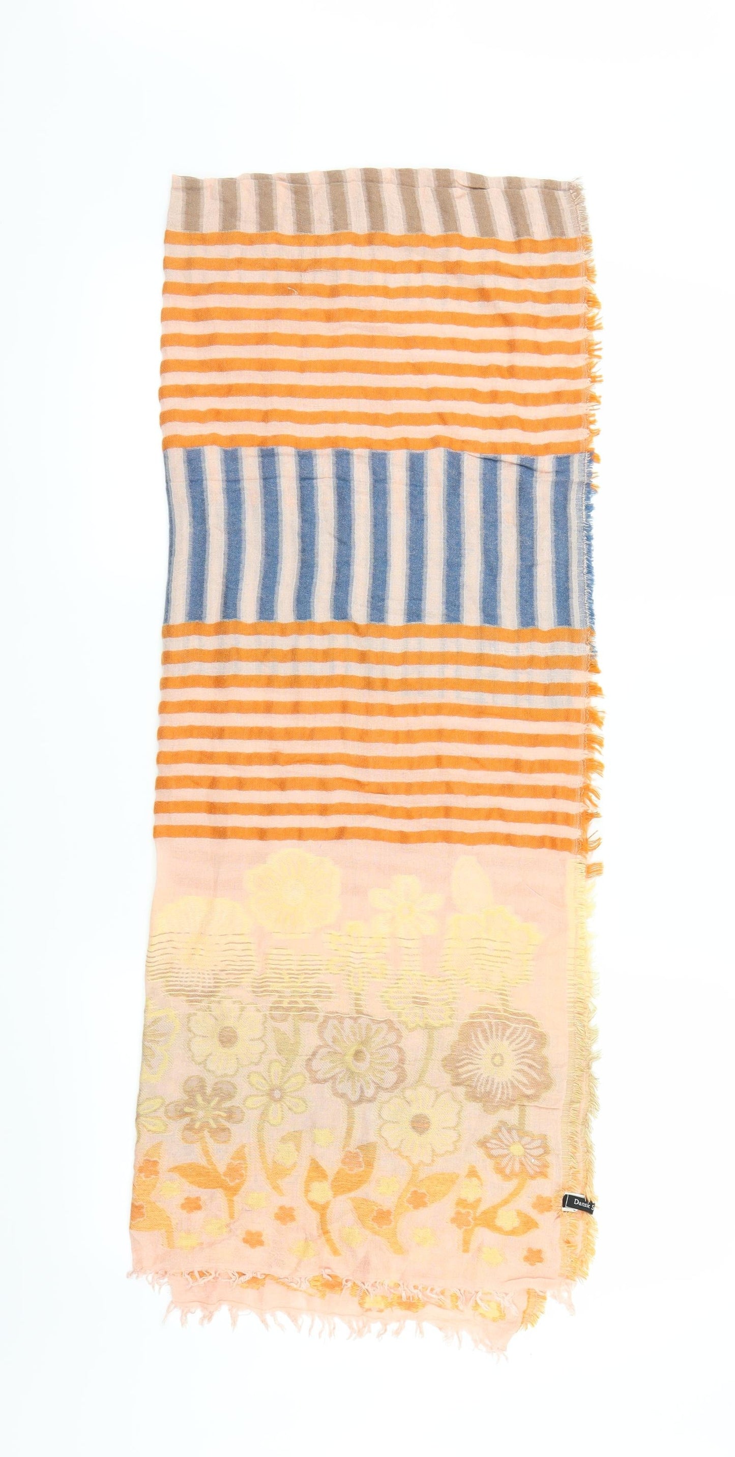 Front view of Preworn women’s orange scarf
