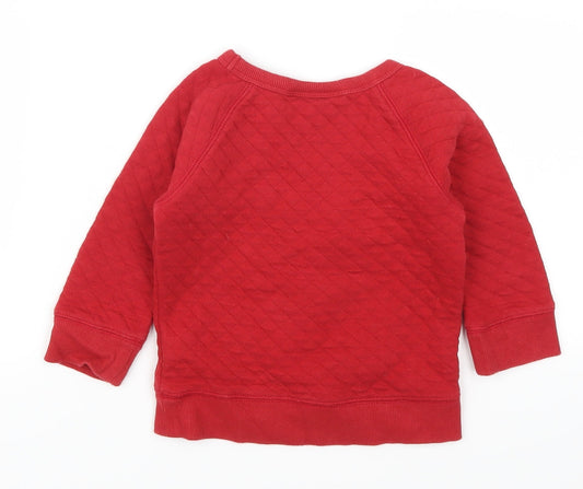 Gap Baby Red Basic T-Shirt Size 12-18 Months - Mickey Mouse