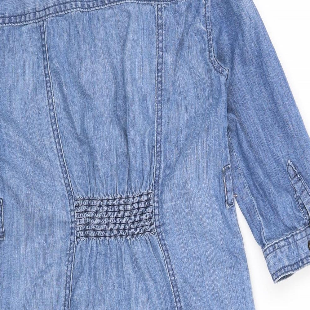 Gap Girls Blue Shirt Dress Size L