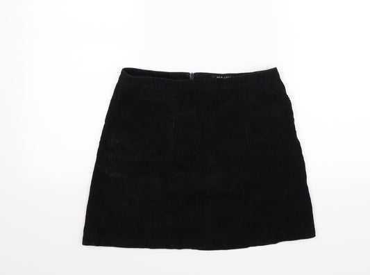Additional front view of New Look girls’ black corduroy a-line skirt, size 13, years