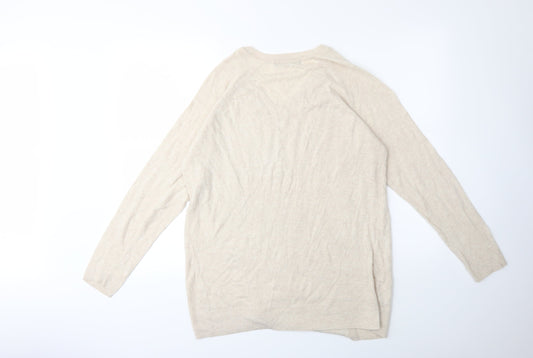 Marks and Spencer Womens Beige Knit Pullover Jumper Size 12